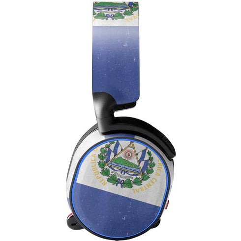 El Salvador Flag Distressed SteelSeries Arctis 3 Skin